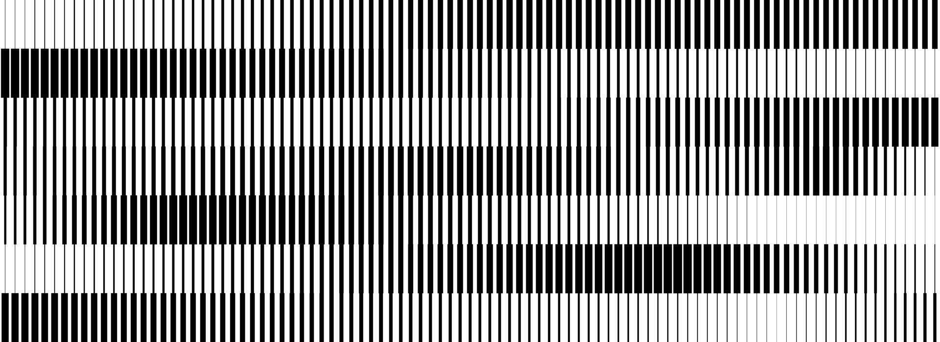 Striped halftone gradient texture. Fading line gradation background. Repeating strip pattern backdrop. Black and white parallel lines wallpaper. Doppler effect overlay concept. Halfton patern vector