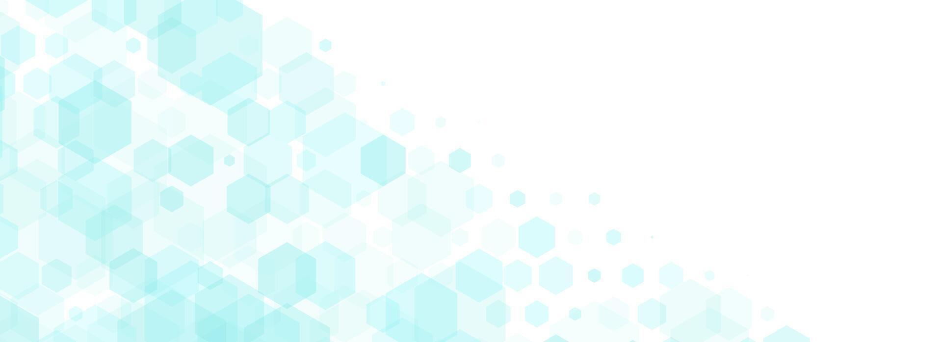 Health care abstract hexagon background. Light blue green medical wallpaper template. Clean geometric backdrop for clinic banner, innovation concept, science banner, medicine business poster. vector