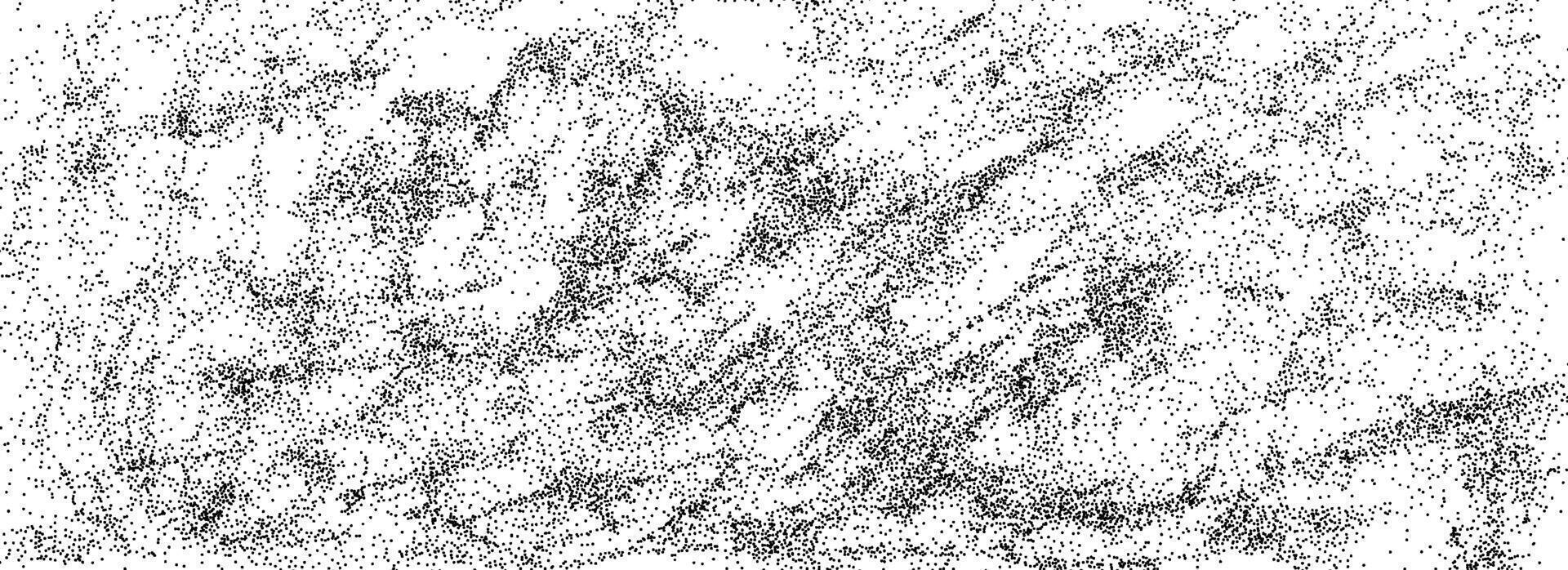 Abstract sand grain texture. Stippled grit noise background. Distressed dust particle overlay. Grunge dotted stone backdrop. Dotwork grit texture. Sand specks, speckles, granules wallpaper vector