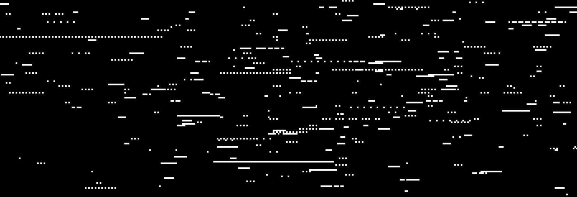 TV static noise wallpaper. Glitch vhs pixel noise texture. Random interference signal concept. Black white rippled tape background. Image distortion distressed backdrop effect. Snow bg vector