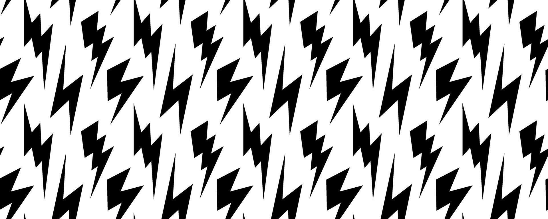 Lightning bolt seamless pattern. Thunder bolt repeated background. Flash thunderbolt ornament wallpaper. Blitz strike arrows for poster, banner, graphic design, print. Electric power backdrop vector