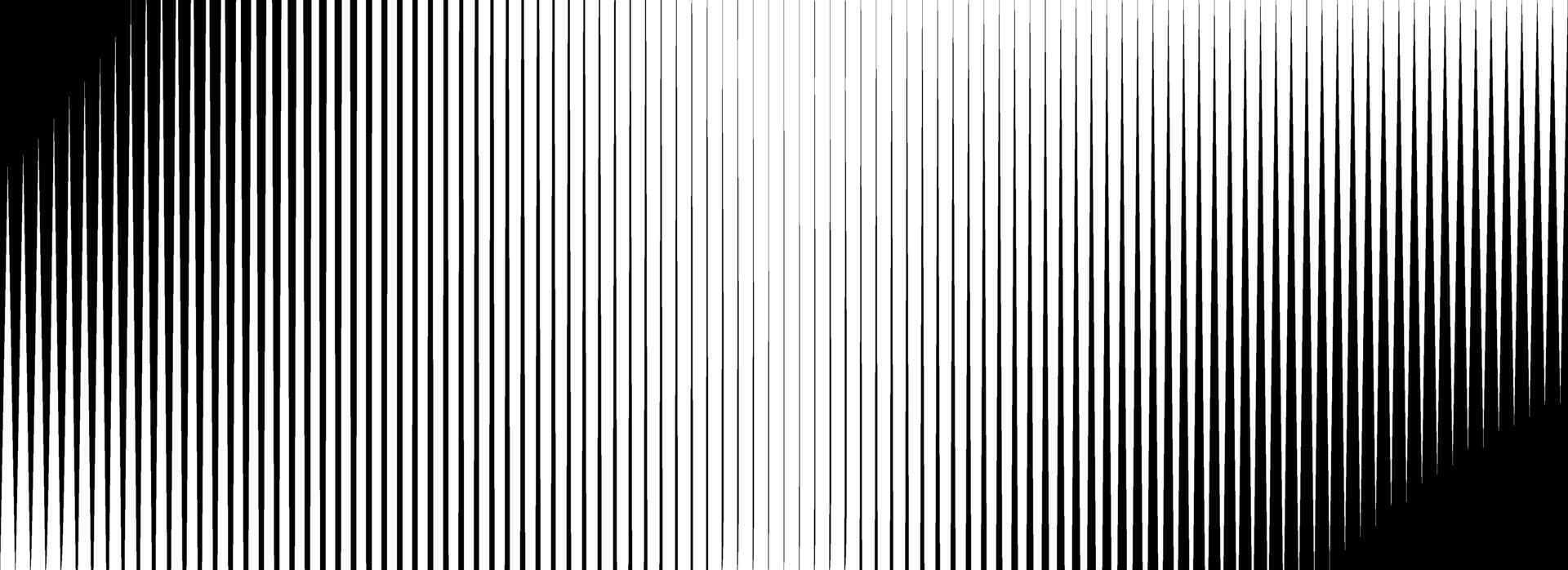 Vertical thin line halftone gradation texture. Fade straight stripe gradient background. Black striped shade pattern backdrop. Vanishing parallel stripe wallpaper for overlay, print, cover. vector