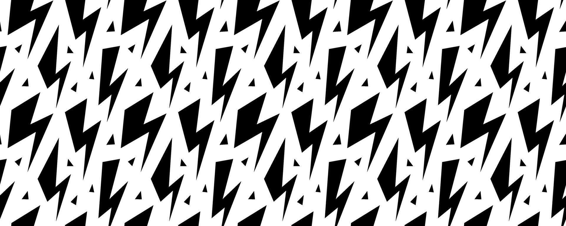 Lightning bolt seamless pattern. Thunder bolt repeated background. Flash thunderbolt ornament wallpaper. Strike arrow and energy power backdrop for poster, banner, graphic design, print, cover. vector