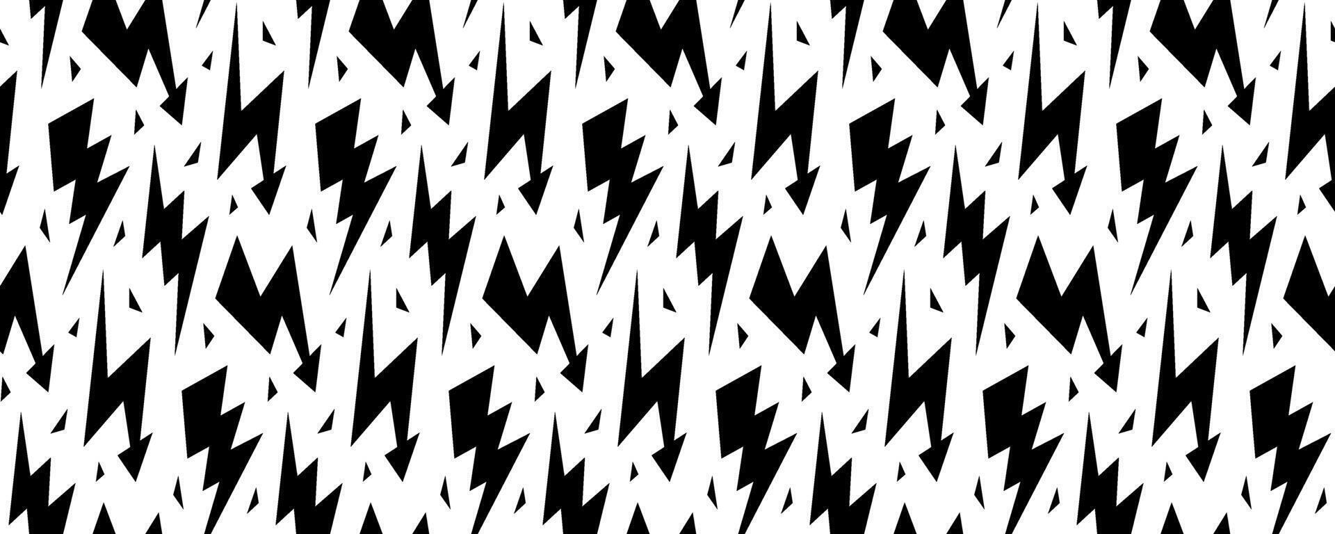 Lightning bolt seamless pattern. Thunder bolt repeated background. Flash thunderbolt ornament wallpaper. Blitz strike arrows for poster, banner, graphic design, print. Cartoon backdrop vector