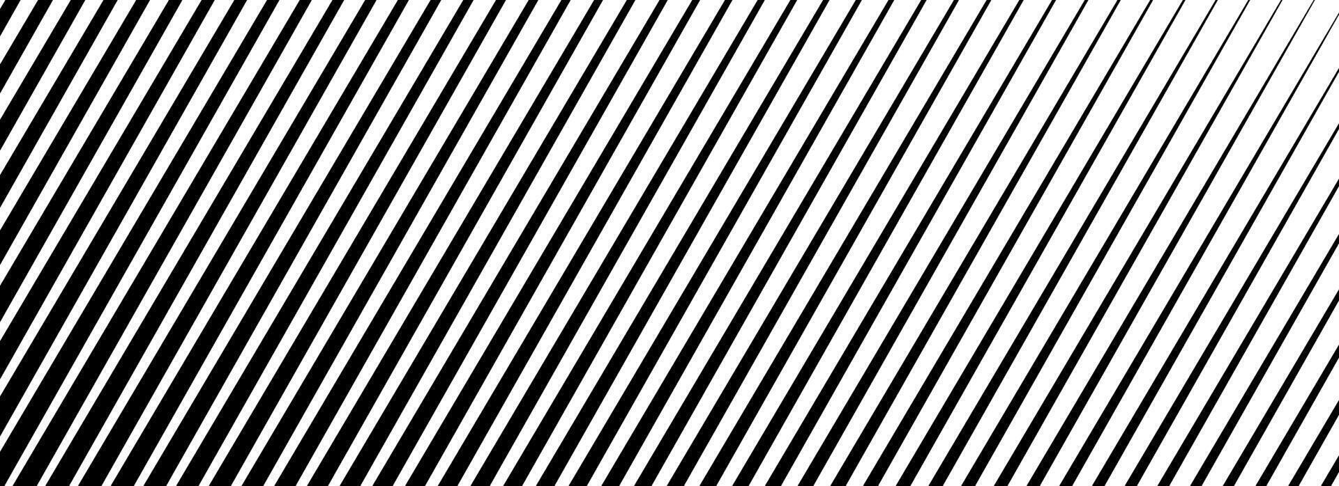 Diagonal line halftone gradation texture. Fade oblique stripe gradient background. Black slanted pattern backdrop. Vanishing parallel tilted striped wallpaper for overlay, print, cover vector