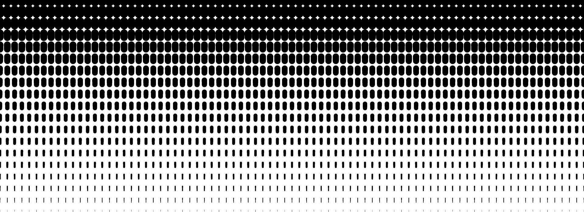 Dotted halftone gradient texture. Fading oval dot background. Repeated dots gradation pattern background. Black vanishing comic pop art overlay backdrop. Halftone raster effect wallpaper vector