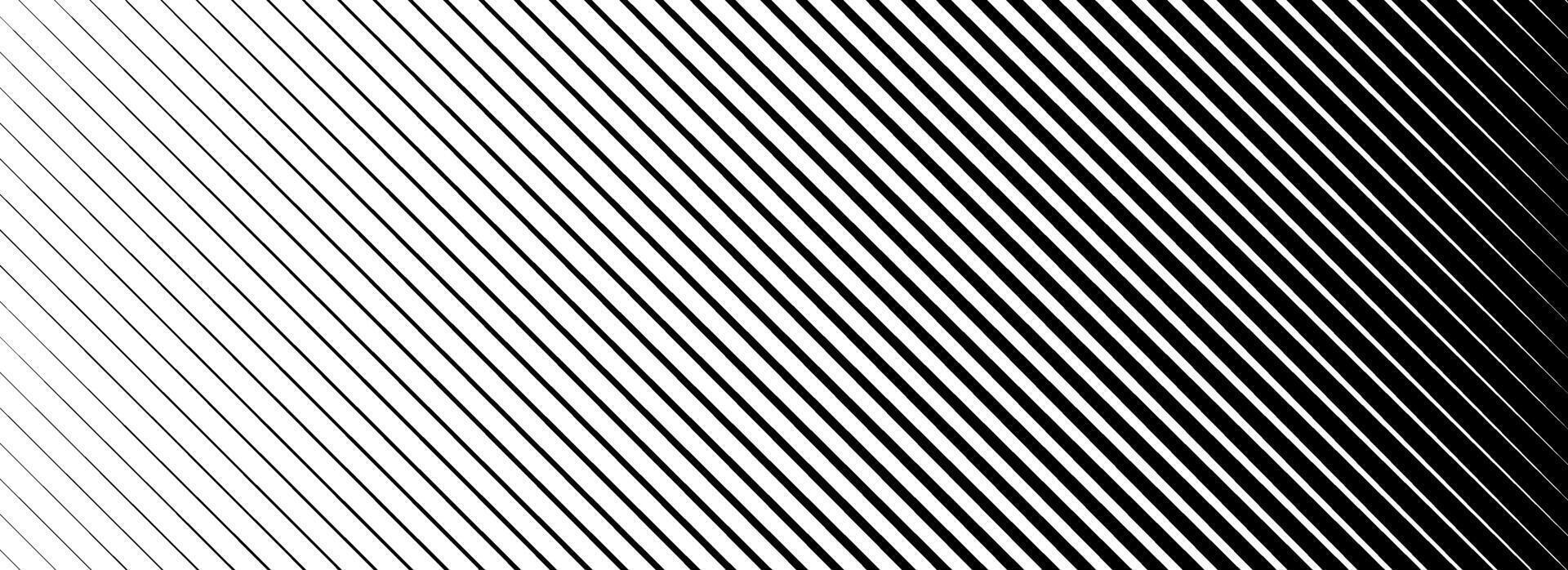Slant line halftone gradation texture. Fading diagonal stripe gradient background. Black oblique pattern backdrop. Thin parallel line vanish wallpaper for overlay, print, cover, graphic design vector