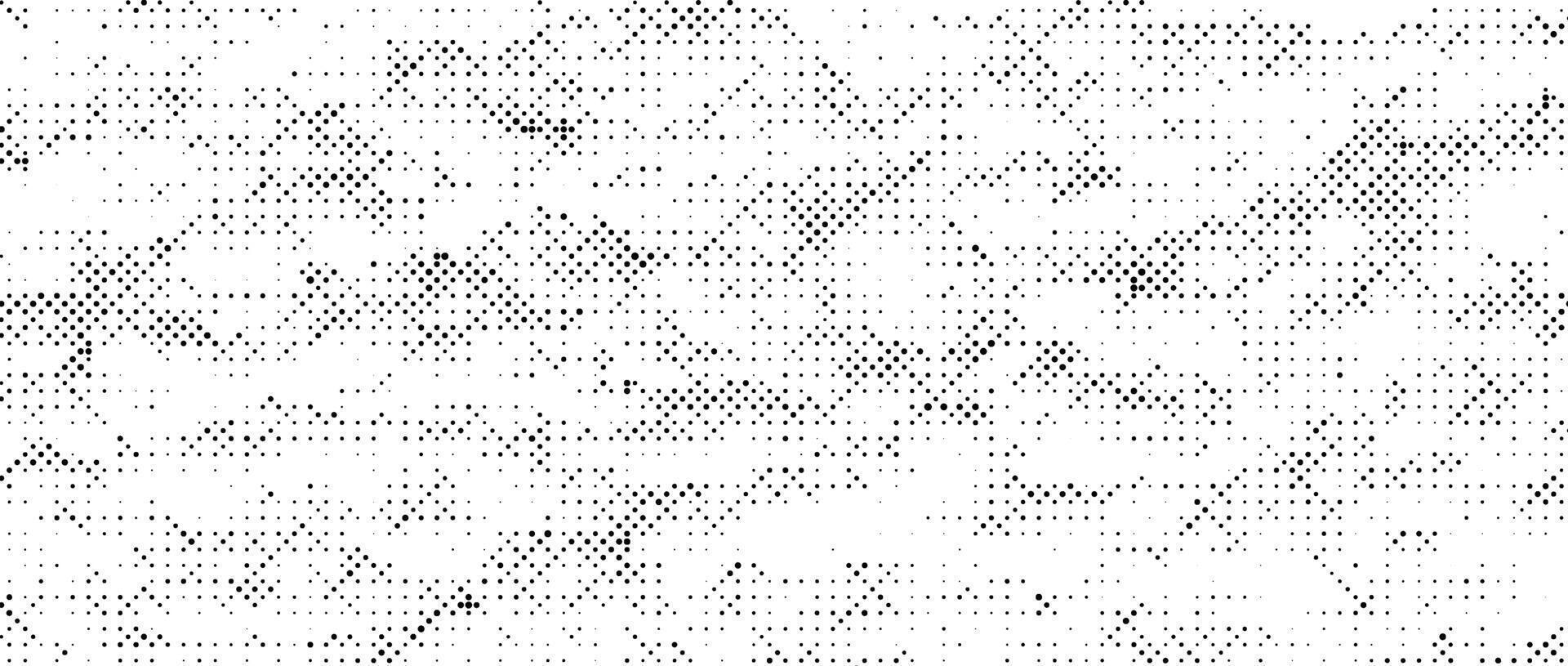 Pixelated grain texture bitmap. Dither grunge background. Abstract dotted glitchy pattern. game screen wallpaper. Comic halftone overlay. Retro pixel art backdrop. Rough speckles effect vector