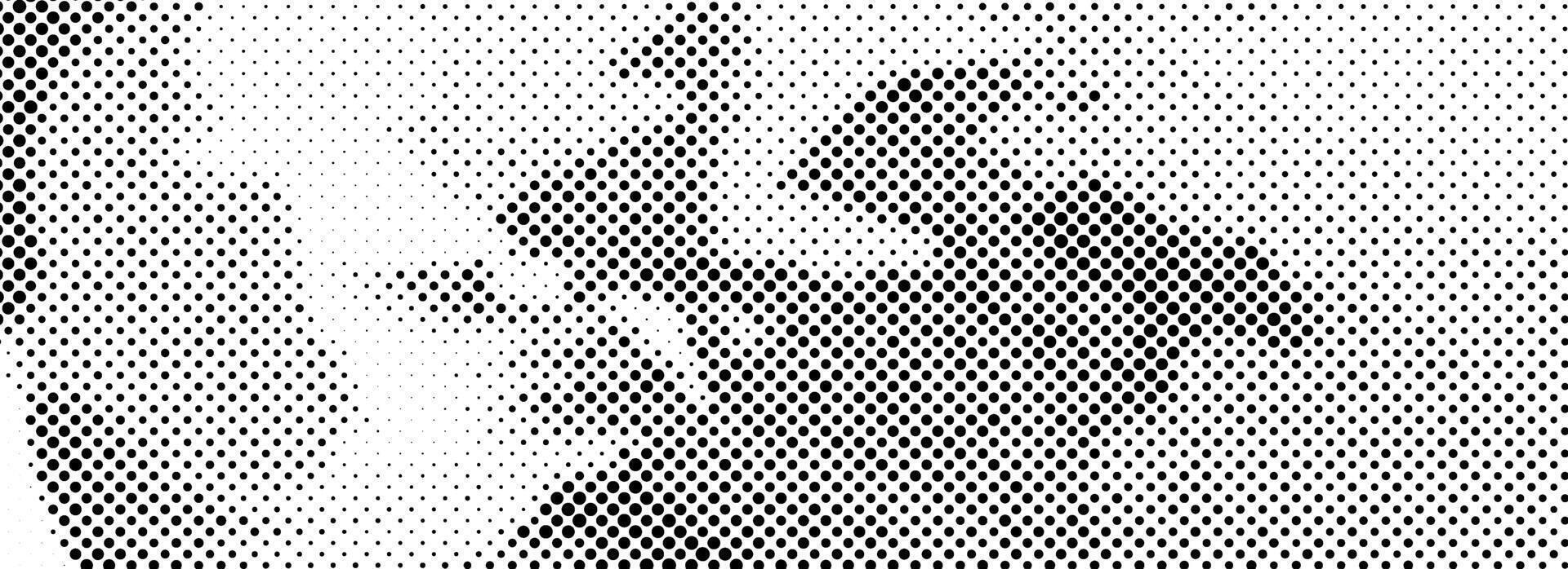Abstract grain dotted distorted halftone texture. Pixelated grainy bitmap background. Distressed grunge wavy gradient pattern. Retro raster grit noise backdrop.Ccomic style overlay wallpaper vector