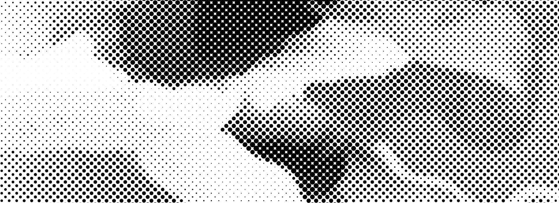 Abstract dotted distorted halftone texture. Pixelated smoke or liquid wavy flow background. Twisted grunge wavy gradient pattern. Retro raster grit noise backdrop. Comic style overlay wallpaper vector
