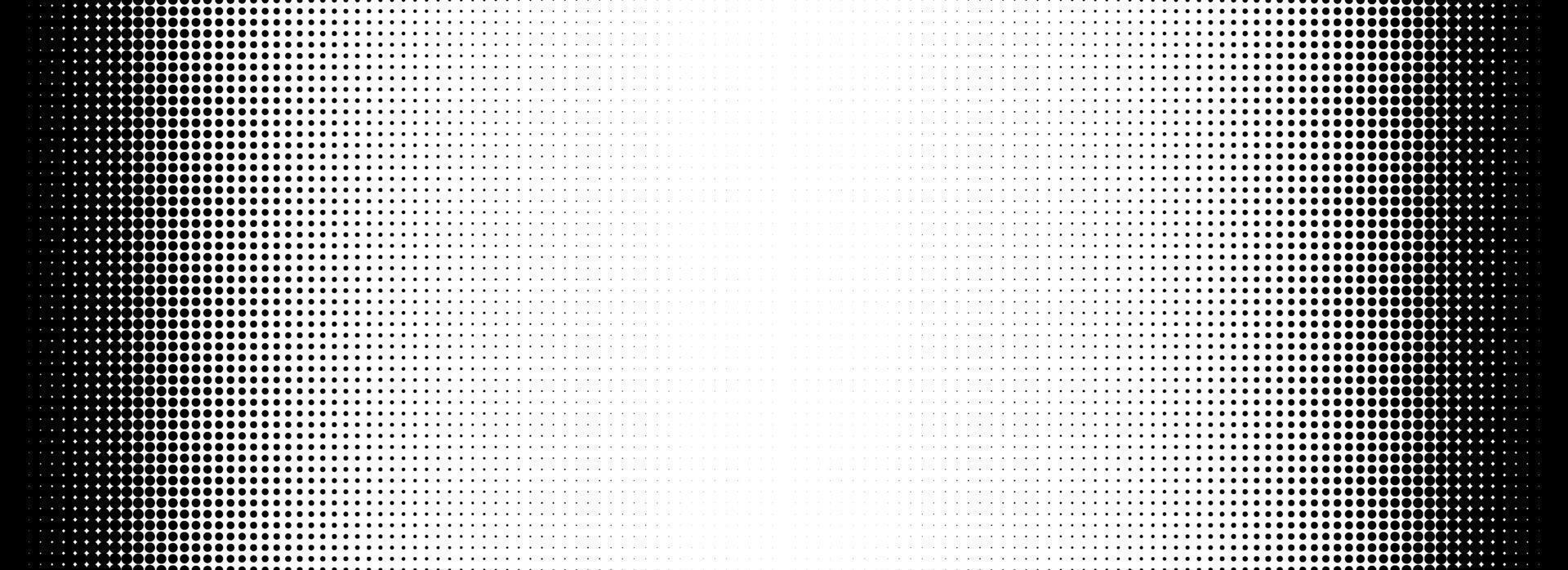 Dotted halftone gradient texture. Fading polka dot background. Repeated dots gradation pattern. Black vanishing comic pop art backdrop. Halftone raster effect wallpaper. Halftone overlay vector