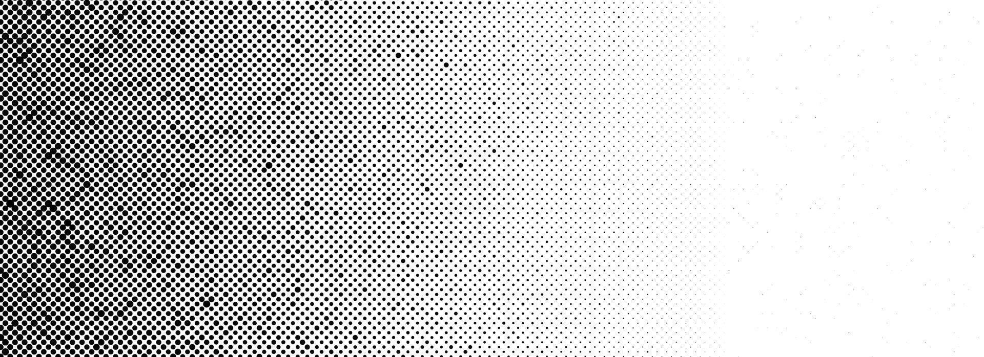 Grunge halftone gradient background. Fading grit noise texture. Black sand particle wallpaper. Retro pop art pixel backdrop. Anime or manga comic overlay. Dots and speckles vanishing print vector