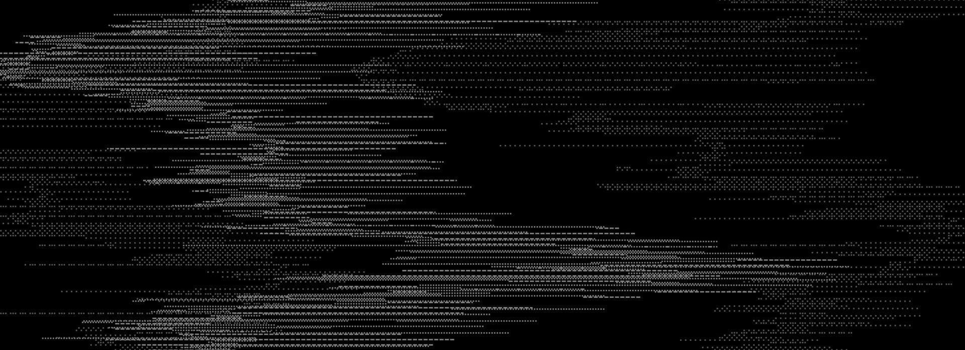 TV static noise texture. Glitch pixelated random background. Damage, error, distorted VHS screen overlay. Black white grunge television interference. Digital pixel effect backdrop vector
