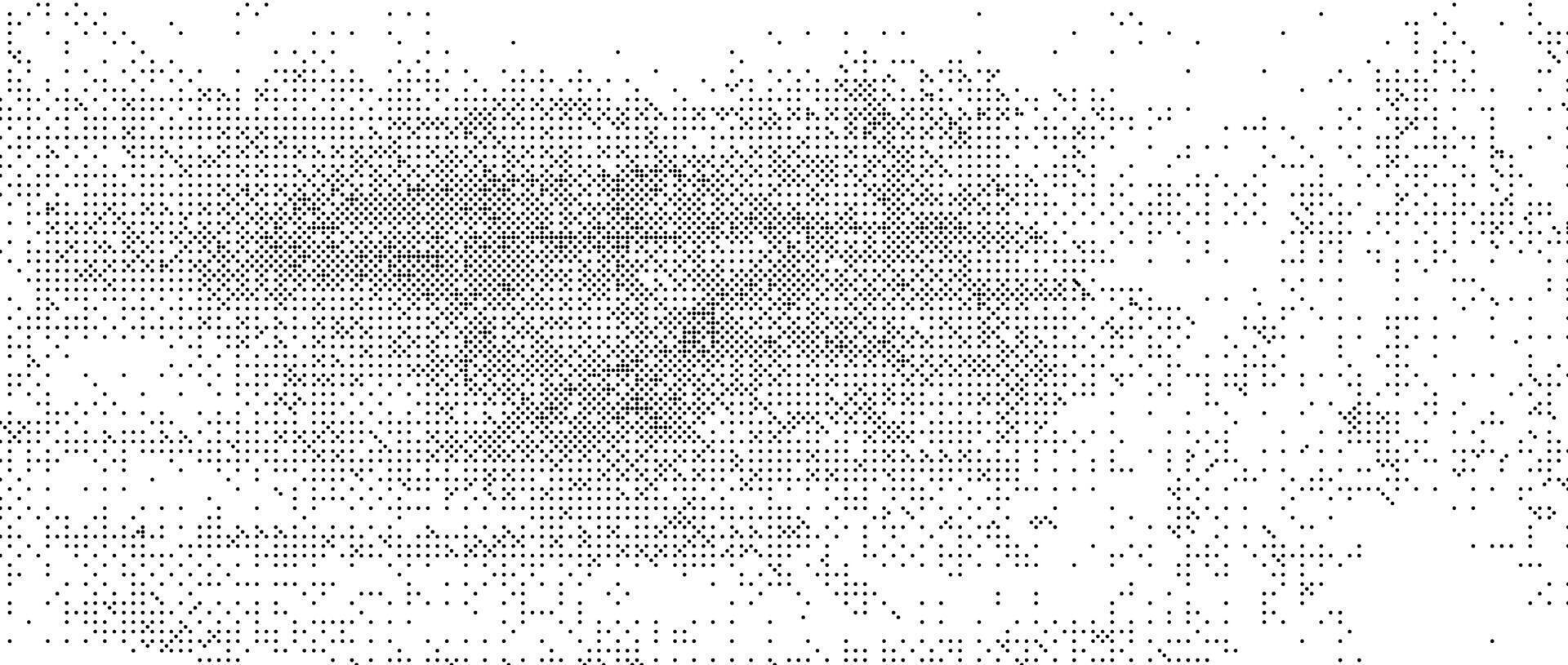 Pixelated grain gradient texture bitmap. Dither grunge background. Abstract dotted glitchy overlay. game screen wallpaper. Retro comic pixel art backdrop. Rough speckles effect vector