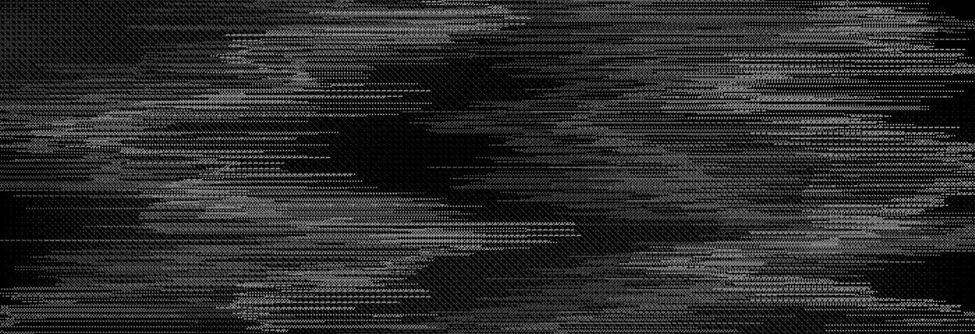 TV static noise texture. Glitch pixel background. Distorted rippled VHS screen overlay. Grunge fuzzy television interference backdrop. Flickering digital effect vector