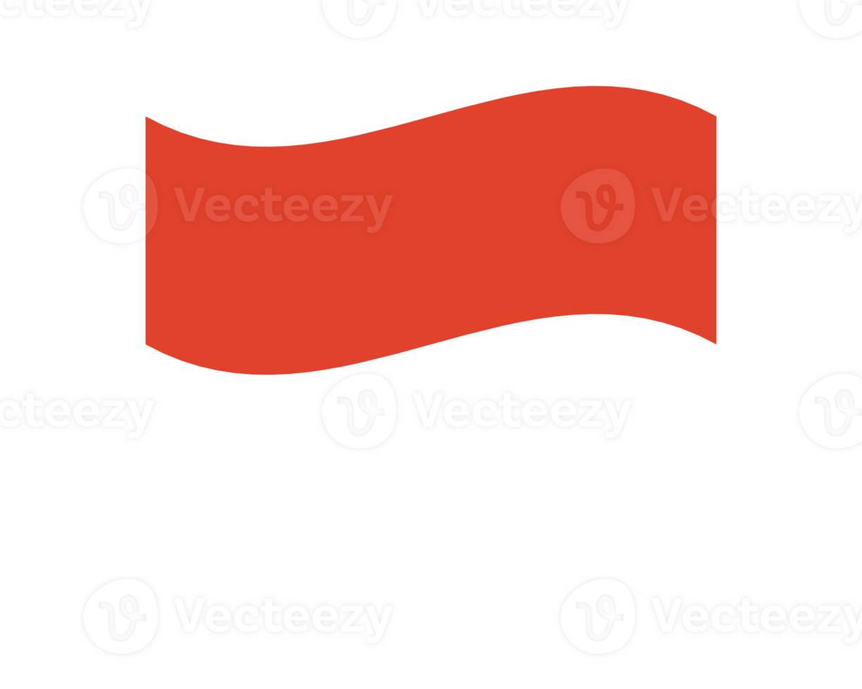 Creative Artwork of Waving Indonesia National Flag png