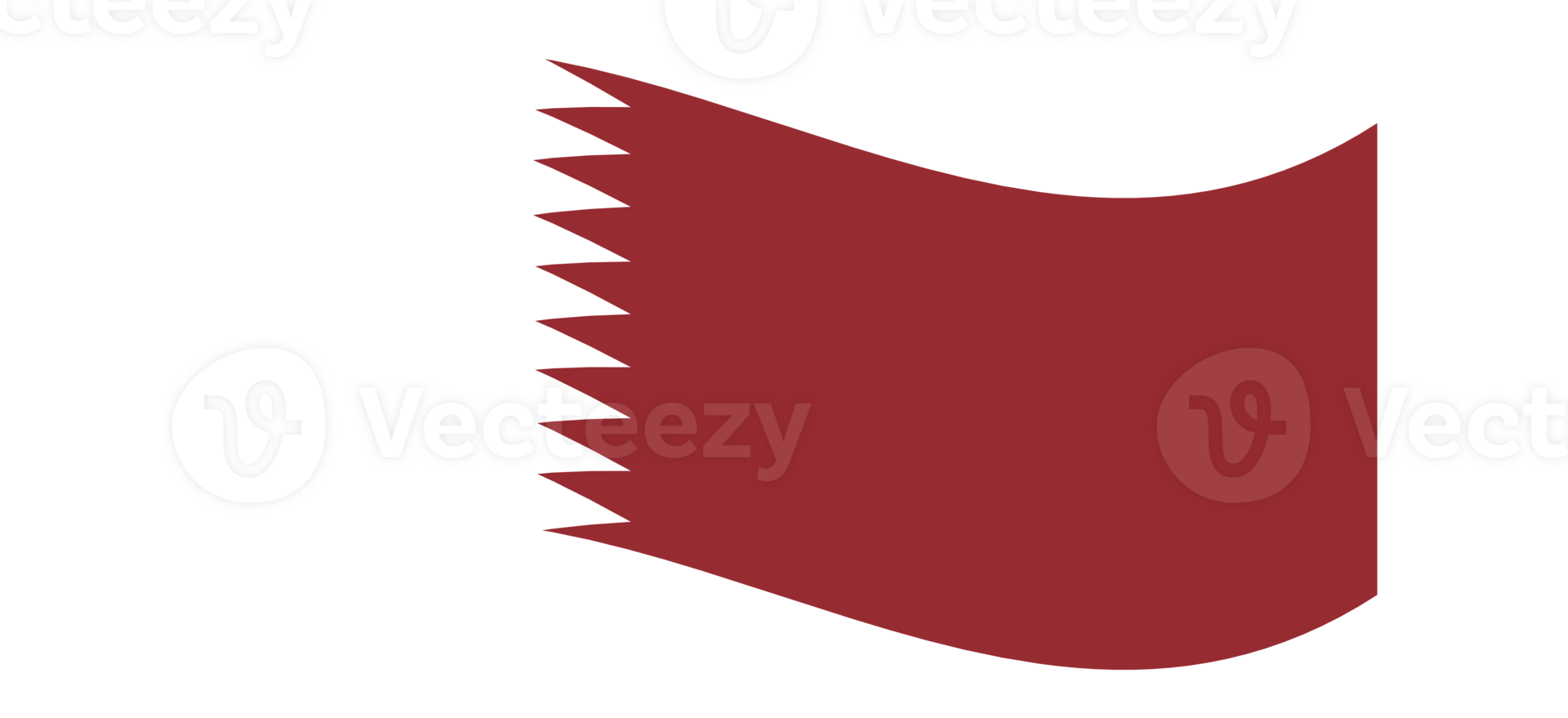 Detailed Illustration of Waving Qatar National Flag png
