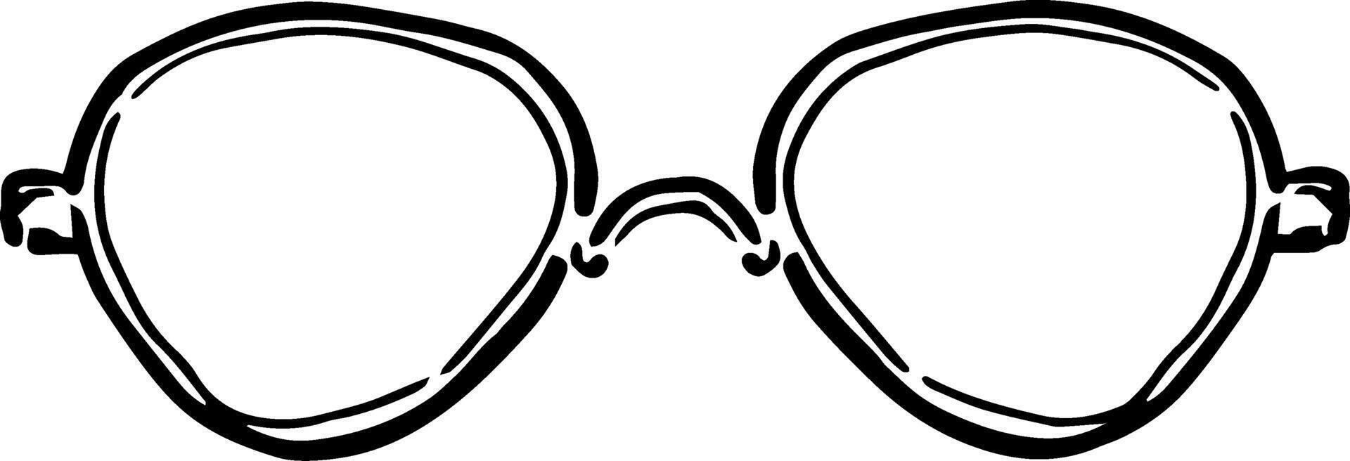 Stylish Sunglasses Sketch for Cafe Stickers or Labels vector
