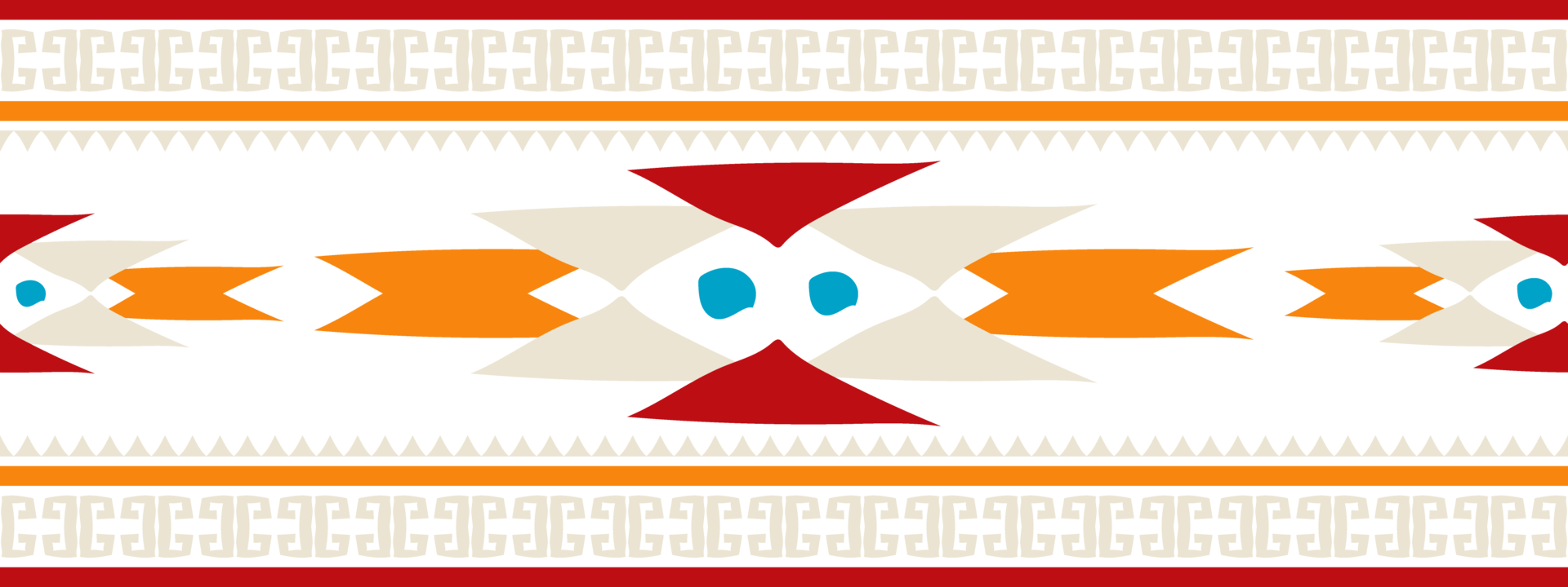 Navajo ethnic tribal border with aztec oriental pattern. png