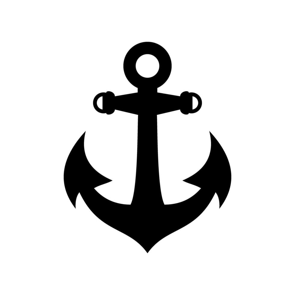 Simple Nautical Anchor Graphic, Nautical and Maritime Theme. vector