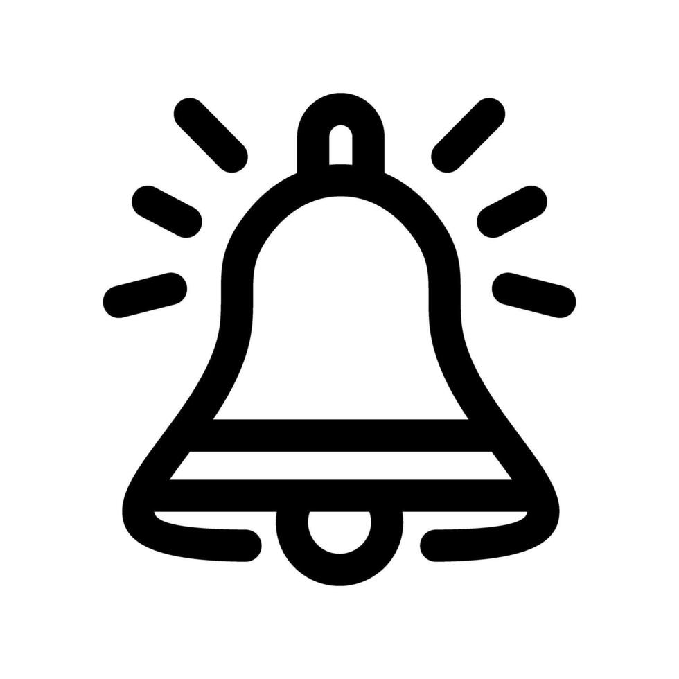 Stylish Notification Bell Icon vector