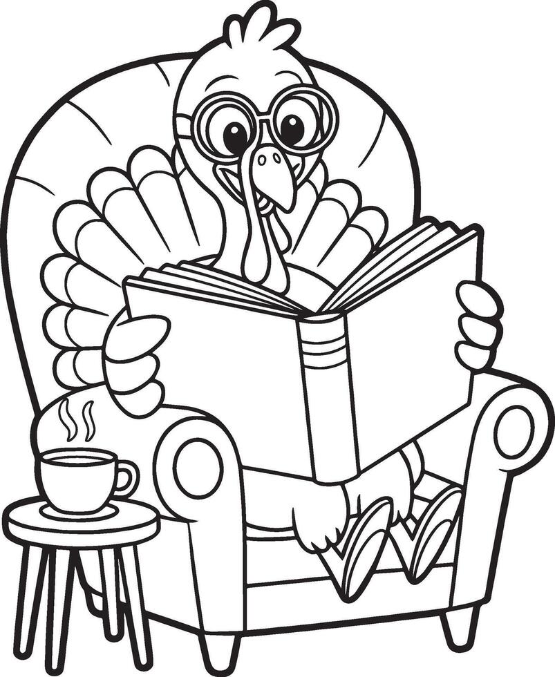 46 Bold and Easy Thanks giving for coloring pages vector