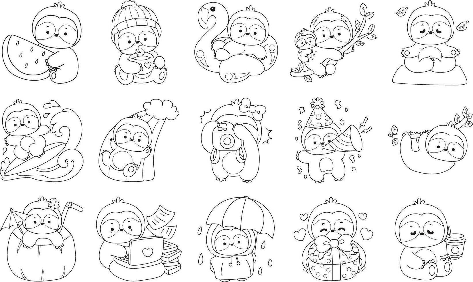 Outline of sloth in the variation of random activity. vector