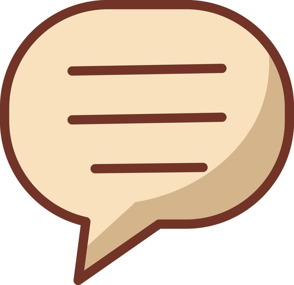 Bubble text of lines. Email and communication icon. vector