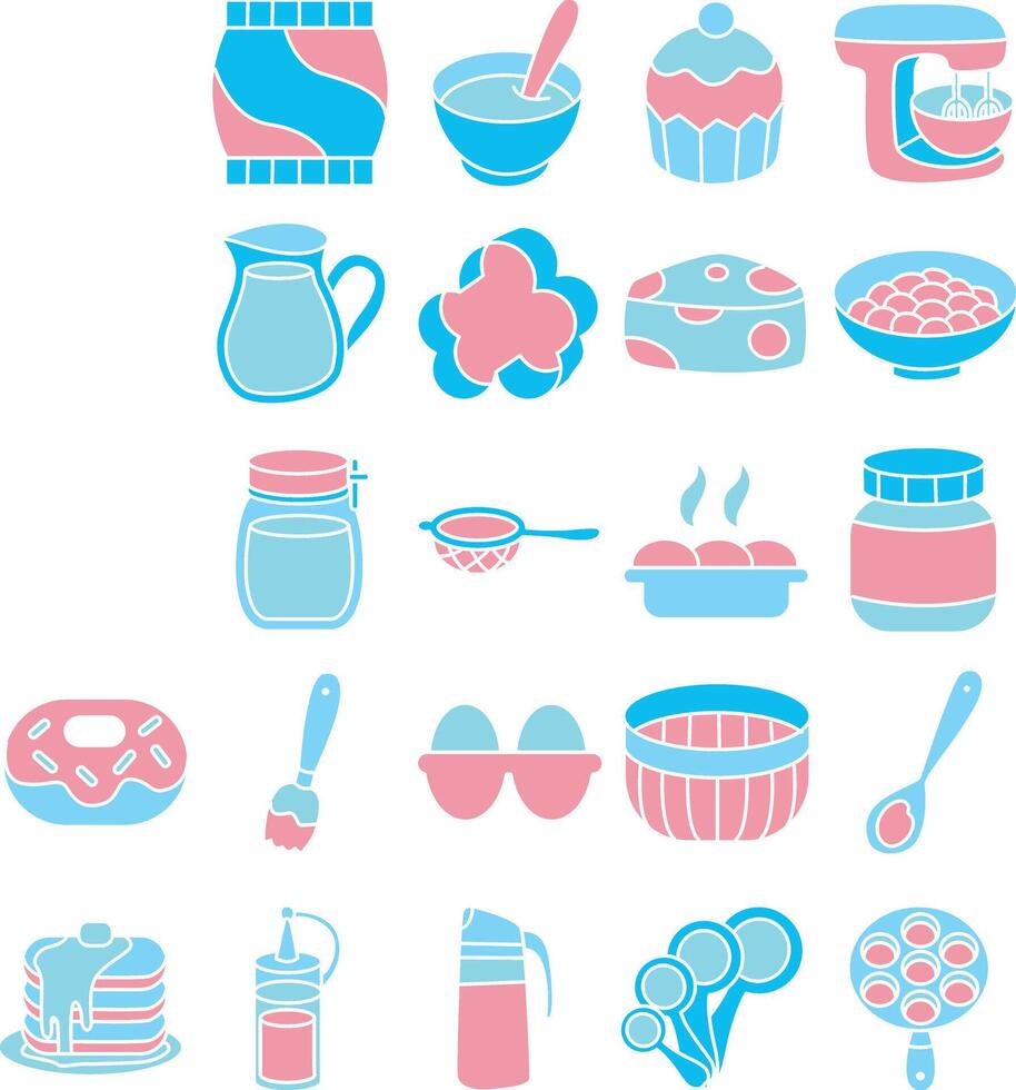 Spoon and pan icon. Baking tools and equipment clip art. vector