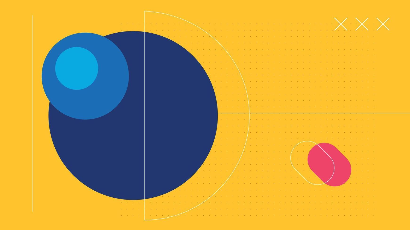 Geometric Circles Abstract Background vector