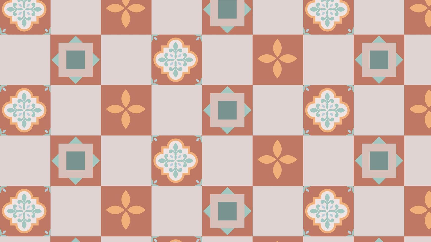 Retro pink waves background vector