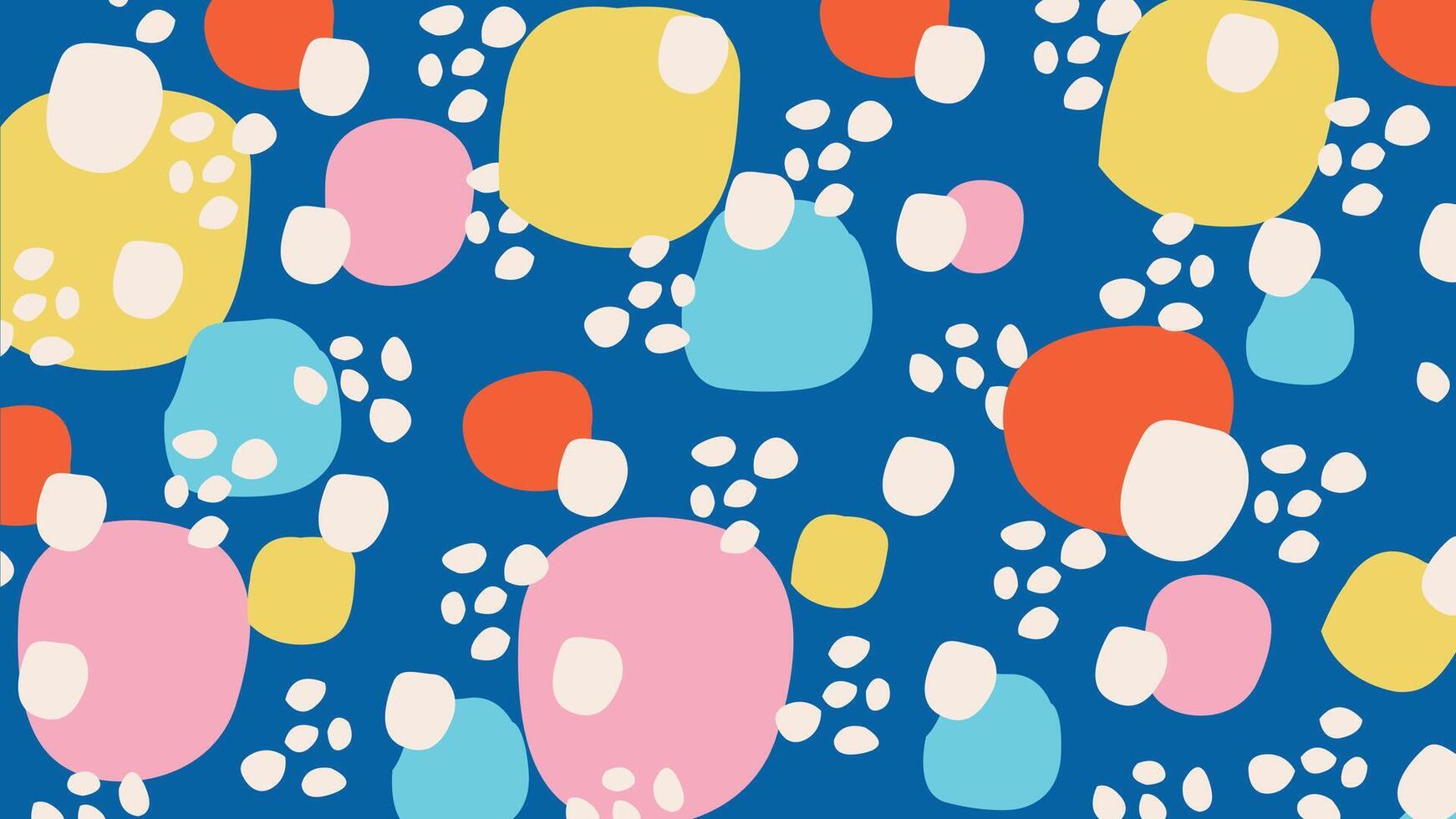 Artistic color blob blue background vector