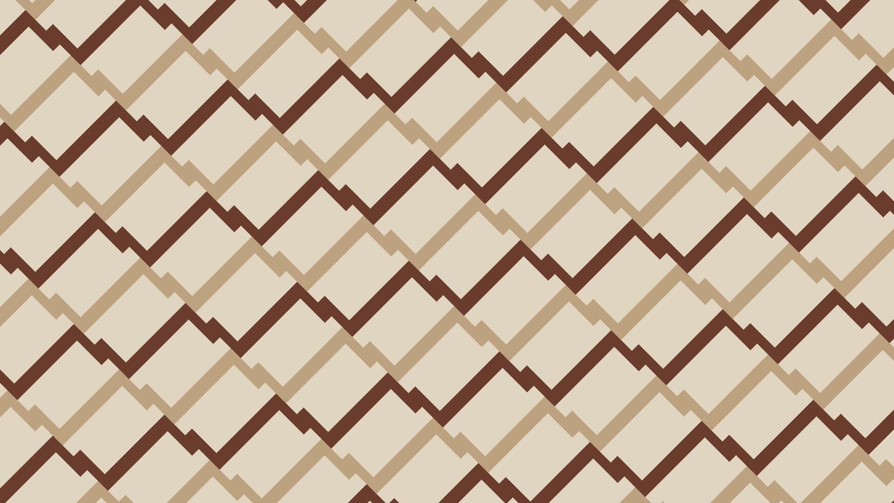 Retro zigzag tile background vector