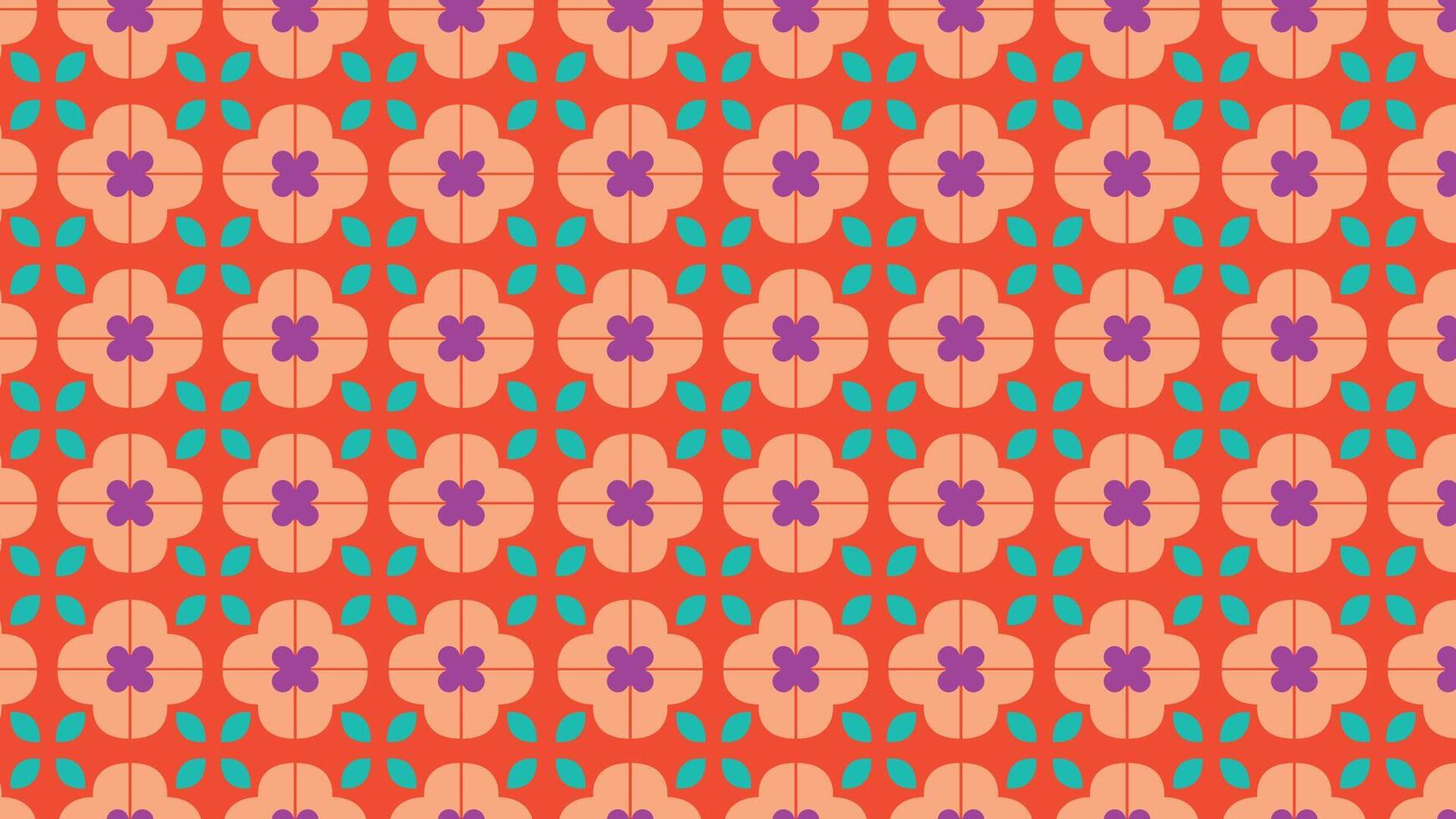 Abstract retro blossom background vector