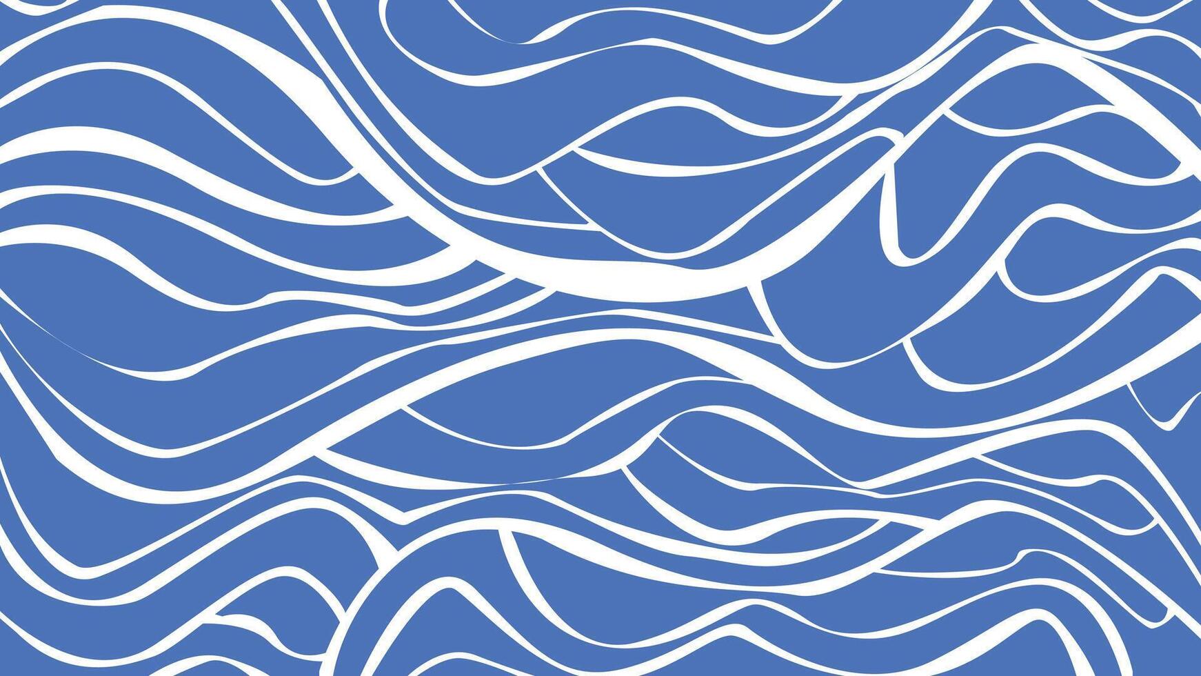 Electric Blue with White Flow Lines Background vector