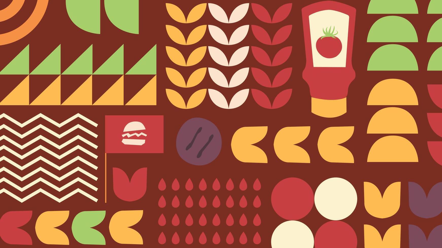 Ketchup Bottle and Tomato Background vector