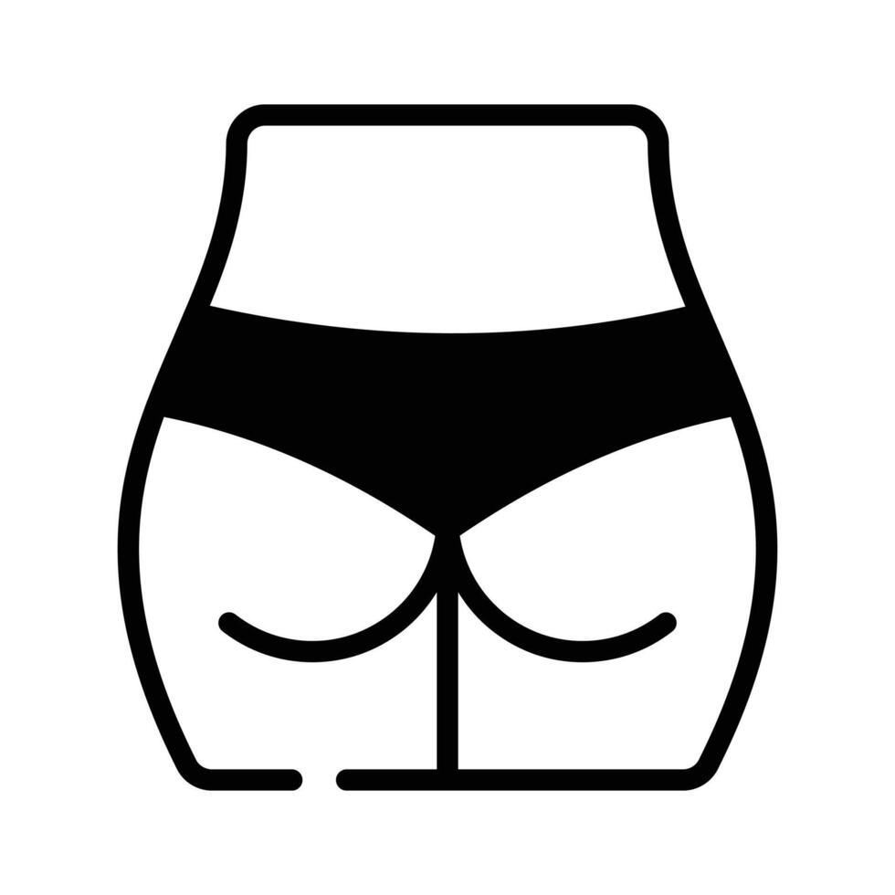Grab this glyph icon of human hips joints. vector