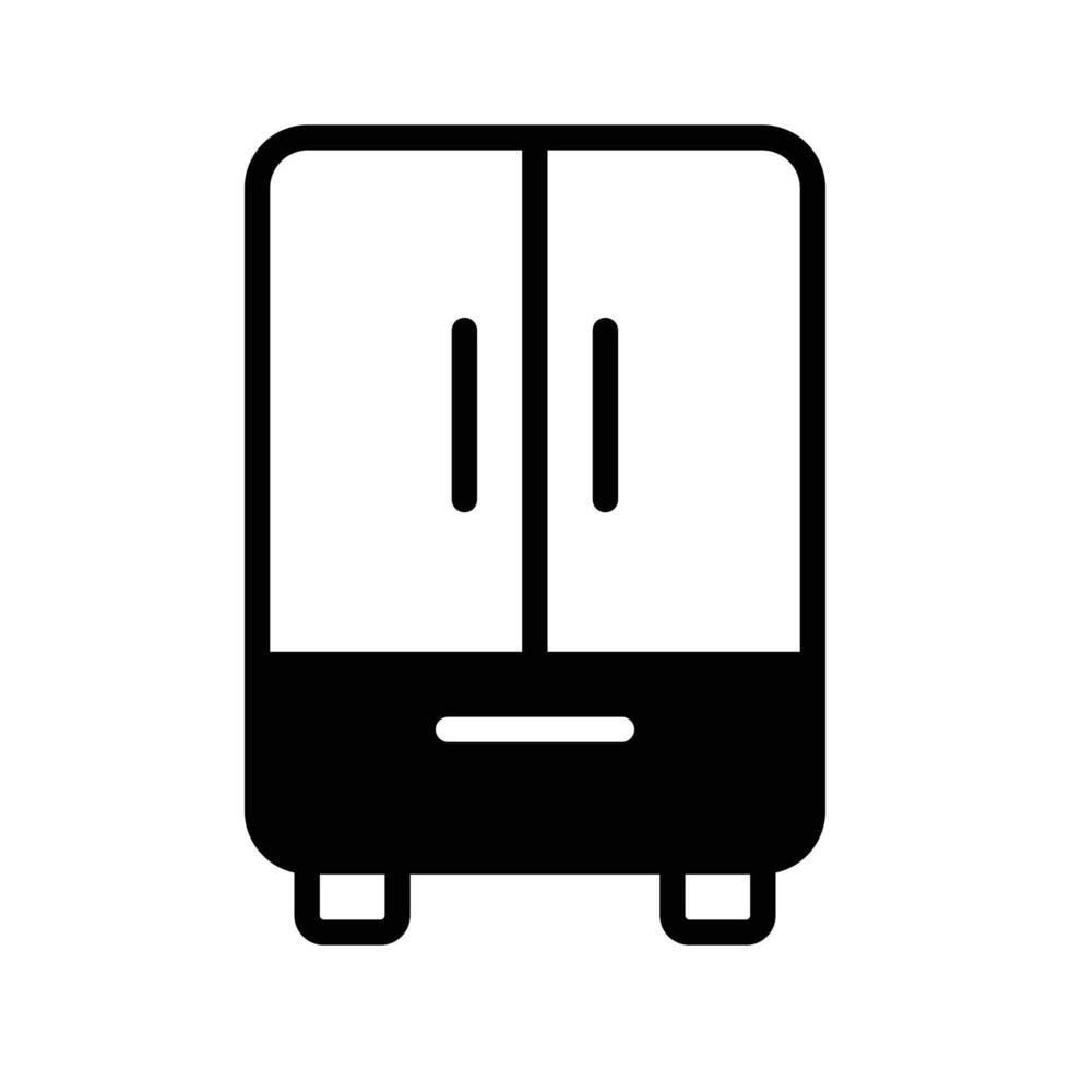 Grab this glyph icon of home kitchen cupboard. vector
