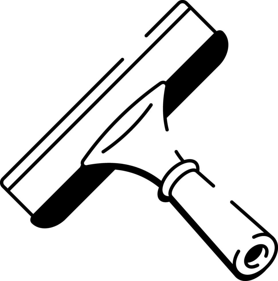 A drawing style icon depicting squeegee vector