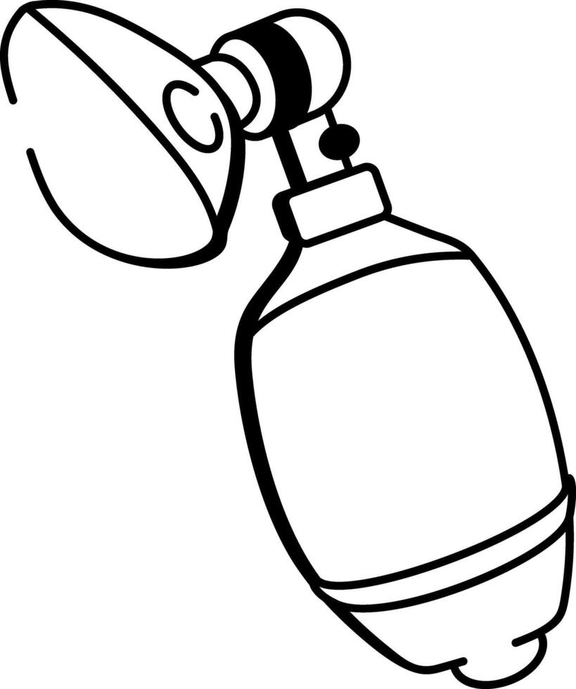 A sketchy style icon showing artificial ventilation vector