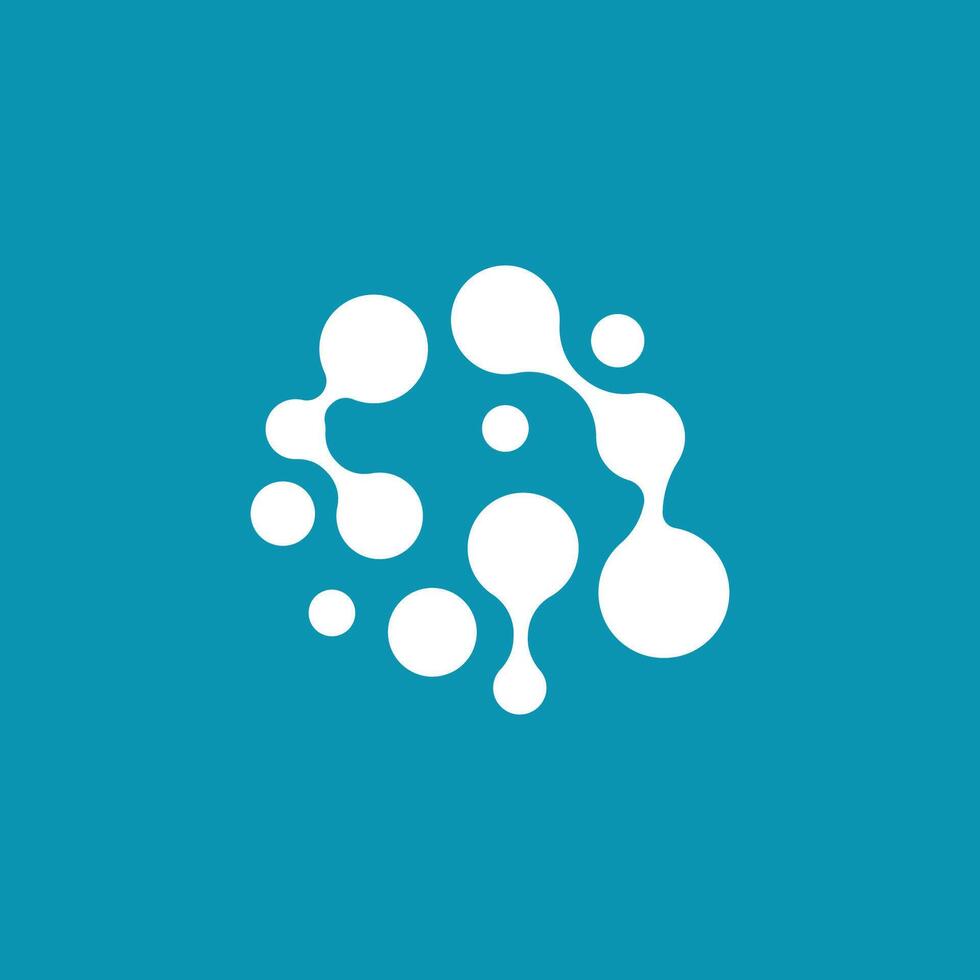 cell neuron technology logo vector