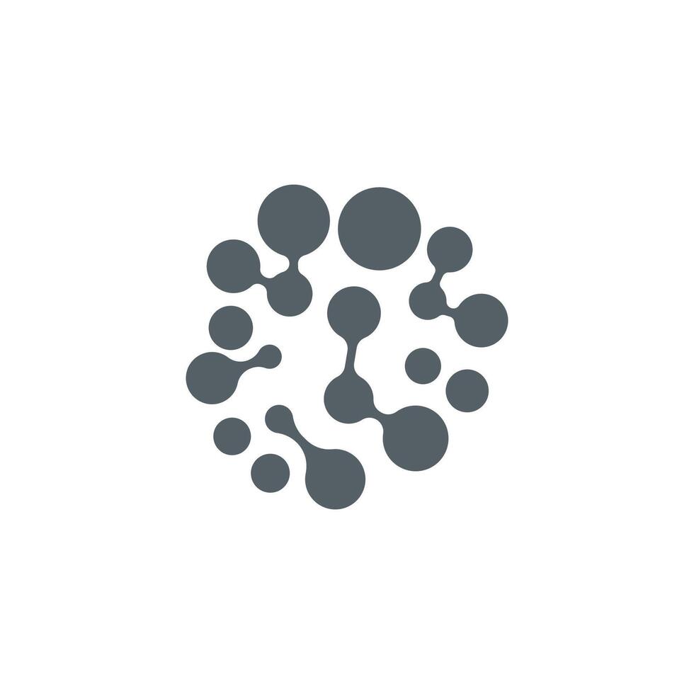 cell neuron technology logo design data product vector