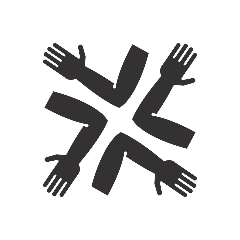 give elbow bump, group non-contact greeting, healthcare concept, flat illustration eps10 vector
