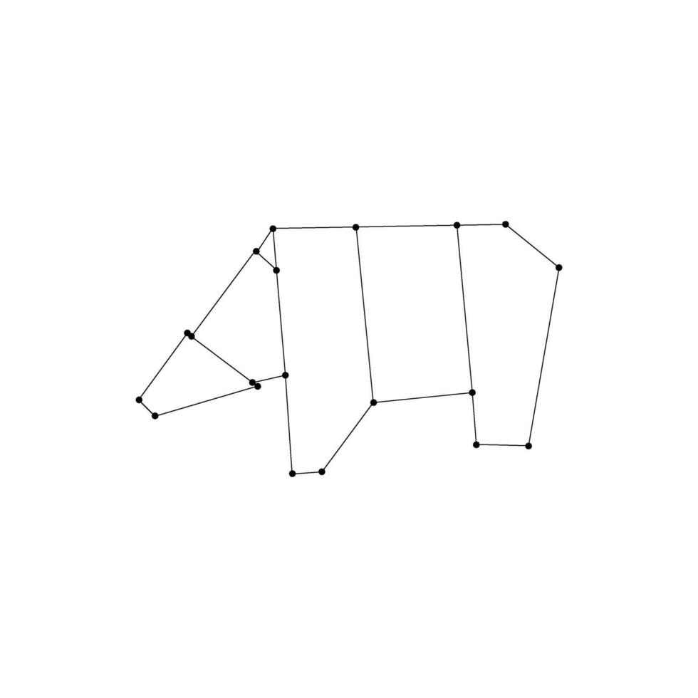 Polar Bear Polygonal Lines, can use for Logo, Pictogram, Endangered Animals Figure, Website, Apps, or Graphic Design Element. Size Color Editable vector