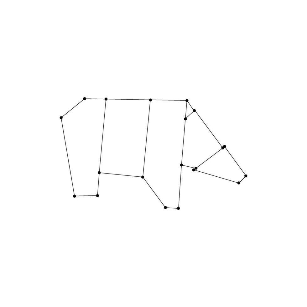 Polar Bear Polygonal Lines, can use for Logo, Pictogram, Endangered Animals Figure, Website, Apps, or Graphic Design Element. Color Size Editable vector