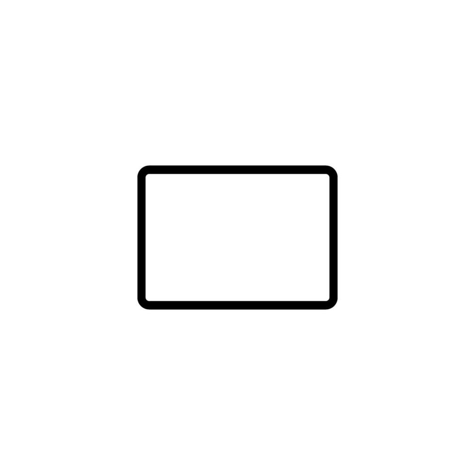 Tablet Computer Silhouette, can use for Logo Gram, Pictogram, Apps, Mock Up, Sign, Icon, Symbol or Graphic Design Element. vector