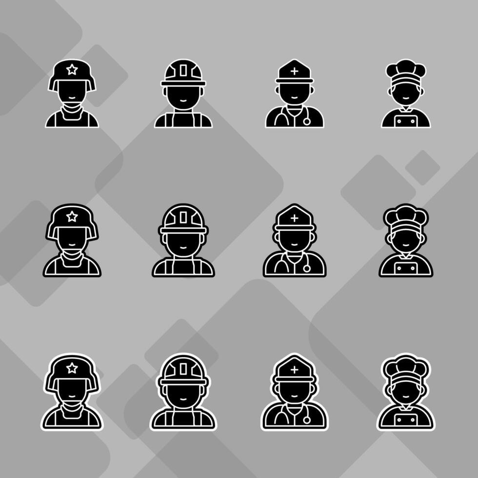 Essential Profile Icon Pack vector