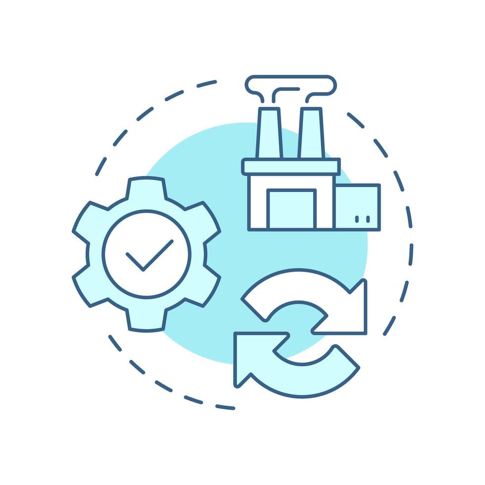 Adjustment strategy soft blue concept icon. Flexible resources increasing. Capacity management regulation. Round shape line illustration. Abstract idea. Graphic design. Easy to use in presentation vector