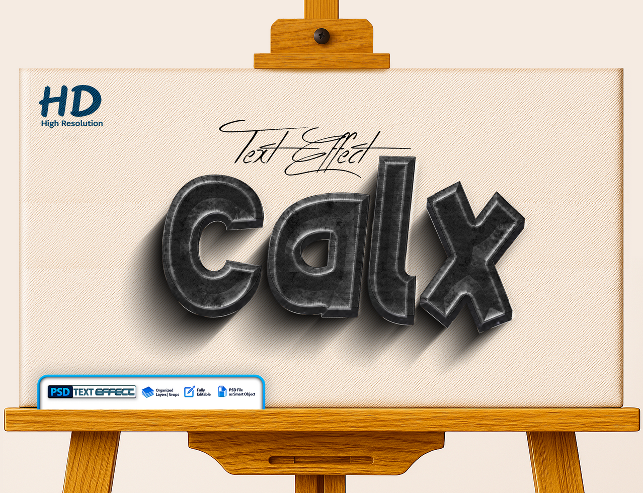 Caxl 3D Text Effect psd