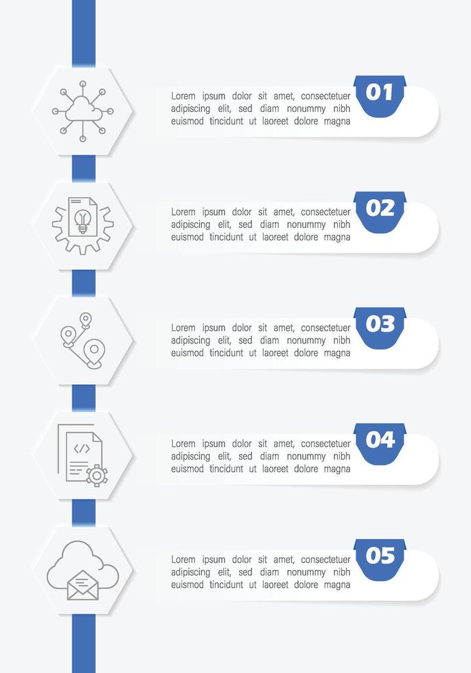 Workflow Infographic Cloud Ideas Data Code and Communication vector